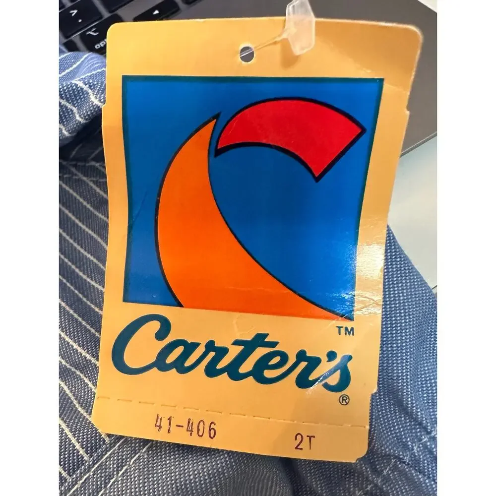 Vintage Carter's Made in USA button Front Top Jacket Size 2T New NWT